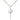 Sterling Silver Cross and Holy Spirit pendant necklace 3/4 inch by 3/8 inch on 18 inch chain handmade by Bliss USA