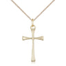 14kt Gold Filled Maltese Cross Necklace 7/8 inch Medium Pendant 18 inch Chain by Bliss Manufacturing