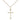 Gold Filled Maltese Cross Necklace 3/4 x 3/8 with 18 inch chain handcrafted by Bliss Manufacturing USA