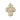 14kt Solid Gold Millennium Crucifix Pendant 7/8 x 3/4 inch handcrafted by Bliss Manufacturing USA