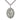 Sterling Silver Miraculous Medal Necklace 1 1/8 x 3/4 inch pendant with 24 inch chain handmade by Bliss