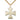14kt Gold Filled Surfer Cross Necklace 1 1/8 x 1 inches with 24 inch chain by Bliss Manufacturing
