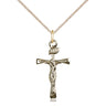 14kt Gold Filled Maltese Crucifix Necklace 7/8 inch by 1/2 inch with 18 inch chain handcrafted by Bliss