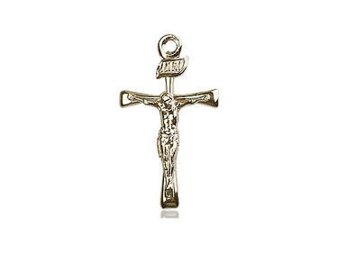 14kt Solid Gold Maltese Crucifix Pendant 7/8 x 1/2 inch handcrafted by Bliss Manufacturing USA