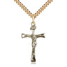 14kt Gold Filled Maltese Crucifix Necklace 1 1/8 x 5/8 inch pendant with 24 inch chain by Bliss Manufacturing