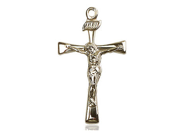 14kt Solid Gold Maltese Crucifix Pendant 1 1/8 x 5/8 inch handcrafted by Bliss Manufacturing