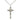 Sterling silver medium Catholic crucifix necklace 1 1/8 inch pendant with 18 inch chain by Bliss Manufacturing