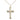 14kt gold filled medium Catholic cross necklace 1 1/8 x 5/8 inches with 18 inch chain by Bliss Manufacturing