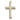14kt solid gold medium cross pendant 1 1/8 x 5/8 inches handcrafted by Bliss Manufacturing USA