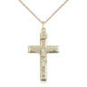 14kt Gold Filled Medium Catholic Crucifix Necklace 1 1/8 x 5/8 pendant on 18 inch chain by Bliss USA