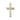 14kt Solid Gold Medium Catholic Cross Pendant 7/8 x 1/2 inches Handcrafted by Bliss Manufacturing USA