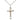 Two-tone gold filled and sterling silver Maltese crucifix necklace with 18 inch chain by Bliss Manufacturing