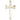 14kt Solid Gold Large Carpenter Cross Pendant 1-3/8 x 3/4 inch Handcrafted by Bliss Manufacturing USA