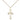 Small 14kt Gold Filled Cross Necklace 5/8 x 3/8 inches on 18 inch chain by Bliss Manufacturing