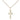 Small 14kt Gold Filled Catholic Cross Necklace 1/2 x 1/4 inch pendant on 18 inch chain by Bliss