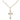 Small 14kt Gold Filled Catholic Cross Necklace 1/2 x 1/4 inch pendant on 18 inch chain by Bliss