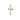 Small 14kt Solid Gold Catholic Cross Pendant 5/8 x 3/8 inch handcrafted in USA by Bliss Manufacturing