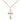 Small 14kt Gold Filled Catholic Cross Necklace with 18 inch Chain by Bliss Manufacturing USA