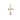 Small 14kt Solid Gold Catholic Cross Medal 5/8x3/8 inches by Bliss Manufacturing USA