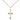 Small 14kt Gold Filled Catholic Cross Necklace with 18 inch Chain by Bliss Manufacturing USA