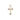 14kt Solid Gold Small Cross Pendant 5/8 x 3/8 inches handcrafted in USA by Bliss Manufacturing