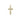 14kt solid gold small Catholic cross pendant 5/8 x 3/8 inches handcrafted by Bliss Manufacturing
