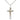 Two-tone gold filled sterling silver St Benedict crucifix necklace 1.125 x 0.625 inch pendant 18 inch chain Bliss