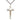 Two-Tone Gold Filled Sterling Silver Large Catholic Crucifix Necklace 1 5/8 x 7/8 inches on 24 inch chain by Bliss Manufacturing