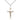 Two-Tone Gold Filled Sterling Silver Medium Catholic Crucifix Necklace 1 1/8 x 5/8 inches on 18 inch chain by Bliss Manufacturing