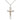 Two-Tone Gold Filled Sterling Silver Large Catholic Crucifix Necklace 1 1/4 x 5/8 inches on 18 inch chain by Bliss Manufacturing
