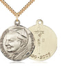 14kt gold filled large St. John Paul II medal necklace 1 1/4 inch with 24 inch chain by Bliss USA