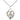 Sterling silver Our Lady of Guadalupe heart medal necklace 3/4 x 5/8 with 18 inch chain by Bliss USA