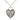 Sterling Silver Miraculous Heart Necklace 1 x 3/4 inches with 18 inch chain by Bliss Manufacturing