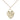 14kt gold filled St. Michael heart medal necklace, 5/8 by 1/2 inch pendant on 18 inch chain, handcrafted by Bliss