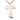 14kt Gold Filled Large Tau Cross Pendant Necklace 1.5 inch by 1.25 inch on 24 inch chain by Bliss