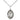 Sterling silver St. Christopher medal necklace 3/4 x 1/2 inch medium with 18 inch chain by Bliss USA
