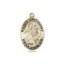 14kt Solid Gold St. Anthony of Padua Medium Medal Pendant 3/4 x 1/2 by Bliss USA