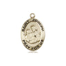 14kt Solid Gold St. Joseph Patron Saint Medal Pendant 3/4 x 1/2 Handcrafted in USA by Bliss