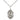 Sterling Silver Caridad del Cobre Medal Necklace 3/4 inch by 1/2 inch with 18 inch Chain by Bliss