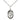 Sterling Silver St. Ann Patron Saint Medal Necklace 3/4 x 1/2 inch pendant on 18 inch chain by Bliss