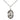 Sterling silver St. Gerard Majella patron saint medal necklace, 3/4 inch pendant on 18 inch chain by Bliss Manufacturing