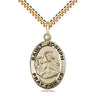 14kt Gold Filled St. Joseph Patron Saint Medal Necklace 1 x 5/8 inches on 24 inch chain by Bliss