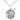 Sterling Silver Guardian Angel Necklace 3/4x3/4 pendant on 18 inch curb chain by Bliss Manufacturing