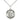 Sterling Silver St. Peregrine Square Patron Saint Medal Necklace 3/4 inch on 18 inch Chain by Bliss Manufacturing USA
