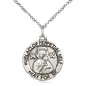 Sterling Silver Our Lady of Perpetual Help Medal Necklace with 18 inch Chain Handcrafted by Bliss