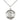 Sterling silver Caridad del Cobre medal necklace with 7/8 x 3/4 inch pendant on 18 inch chain by Bliss