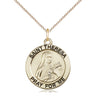 14kt Gold Filled St. Theresa Patron Saint Medal Necklace with 18 inch Chain by Bliss Manufacturing