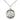Sterling silver St. Theresa patron saint medal necklace 3/4 inch pendant 18 inch curb chain by Bliss