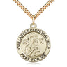 14kt Gold Filled Our Lady of Perpetual Help Medal Necklace 1x7/8 inch pendant on 24 inch chain by Bliss