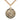 14kt Gold Filled St. Ann patron saint medal necklace 1 inch by 7/8 inch pendant on 24 inch curb chain handmade by Bliss Manufacturing